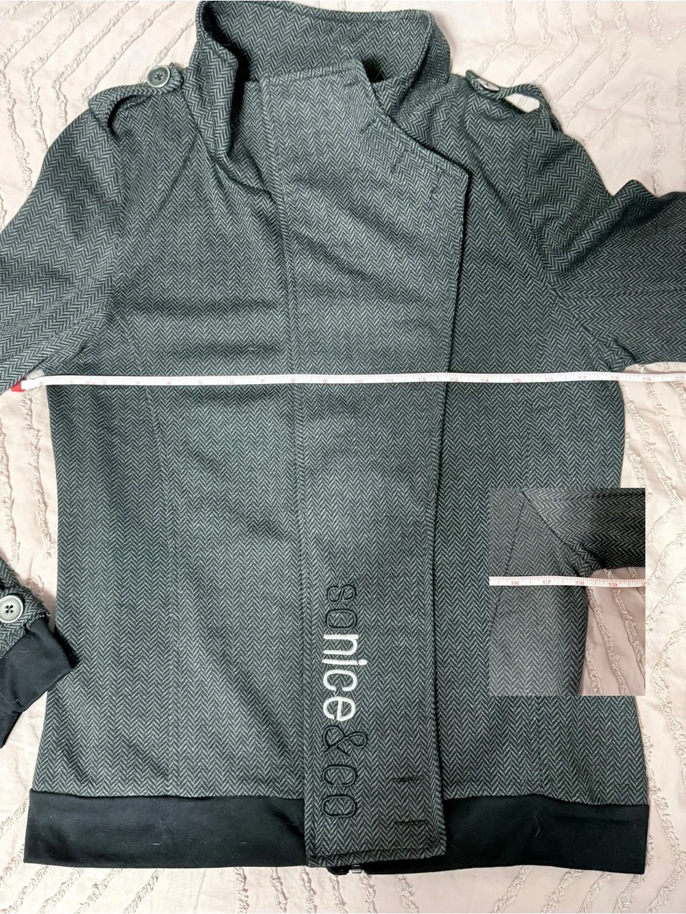 So Nice & Co Herringbone Military Jacket